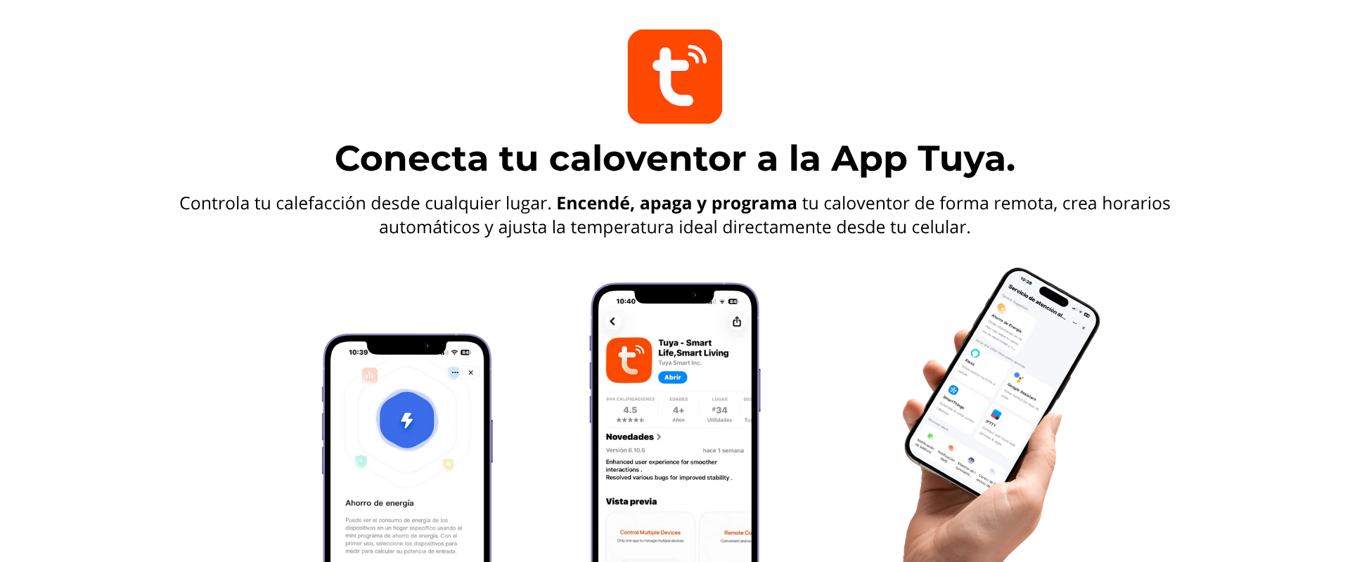 Caloventor infrarrojo Dellorean de 480W: calor eficiente y control inteligente. Con tecnología LED de bajo consumo y conexión a la app Tuya, permite ajustar la temperatura, programar horarios y gestionar la calefacción de forma remota desde tu celular. Seguro, portátil y diseñado para ahorrar energía sin sacrificar confort.